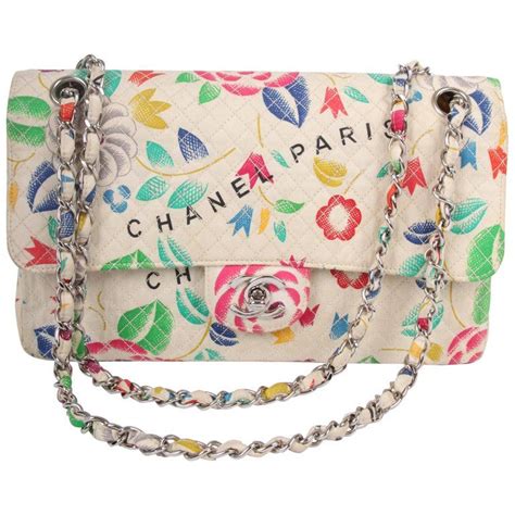 chanel flower print bag|Chanel handbags online.